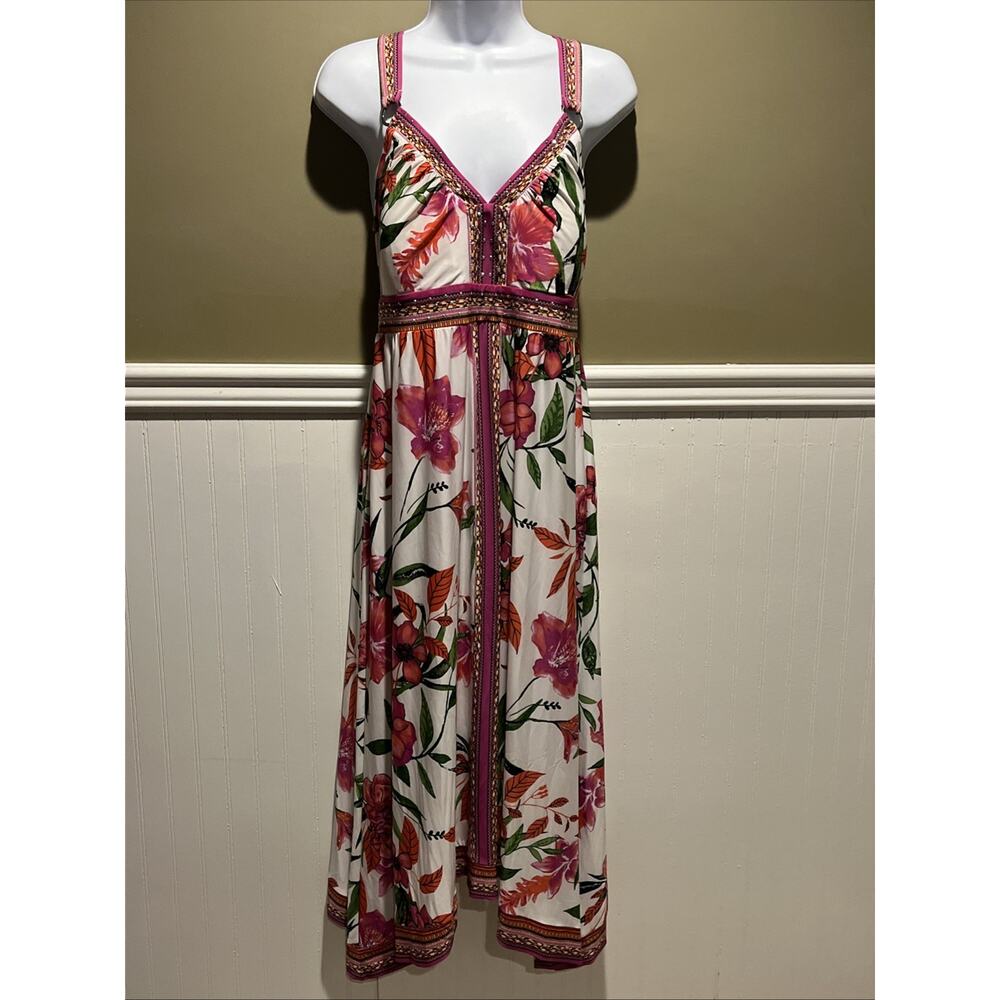 INC Tropical Heat Maxi Dress – Sleeveless Women’s Medium